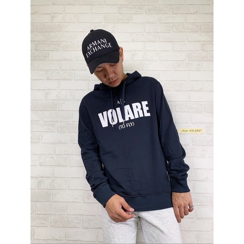 Armani Exchange AX 字母Logo 毛巾布 帽T 連帽上衣
