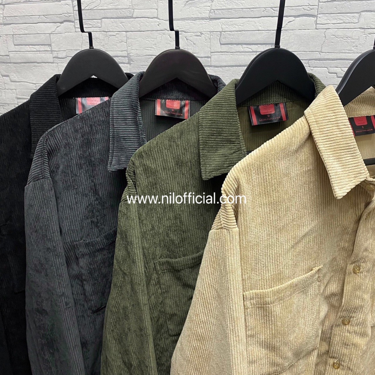 質感 水洗 燈芯絨 高磅數 襯衫