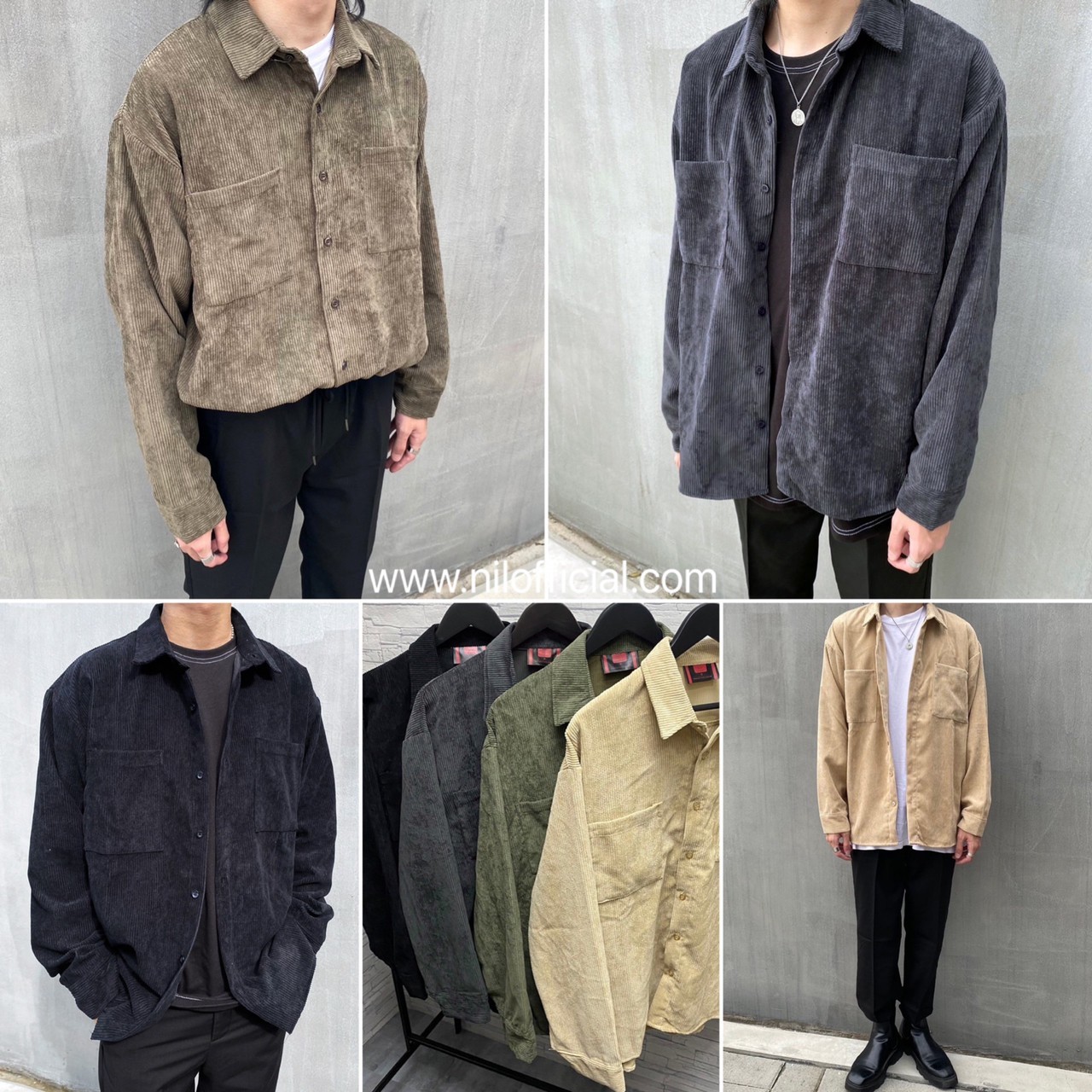 質感 水洗 燈芯絨 高磅數 襯衫