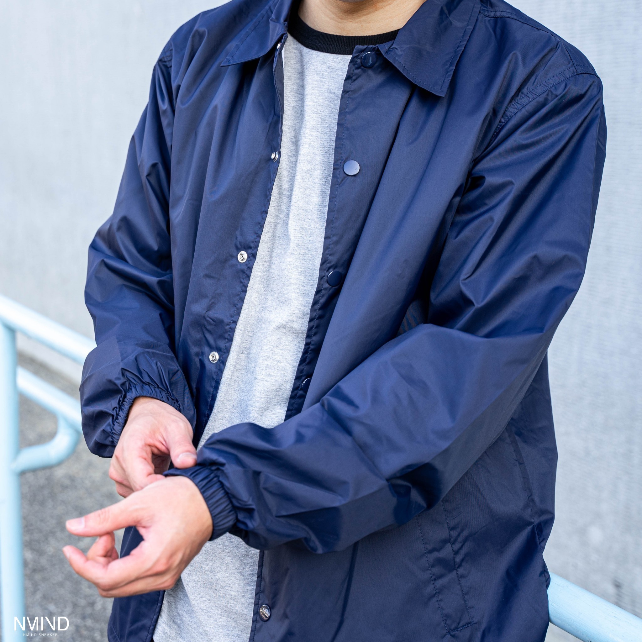 United Athle UA 尼龍教練外套 深藍 (3705901-086)