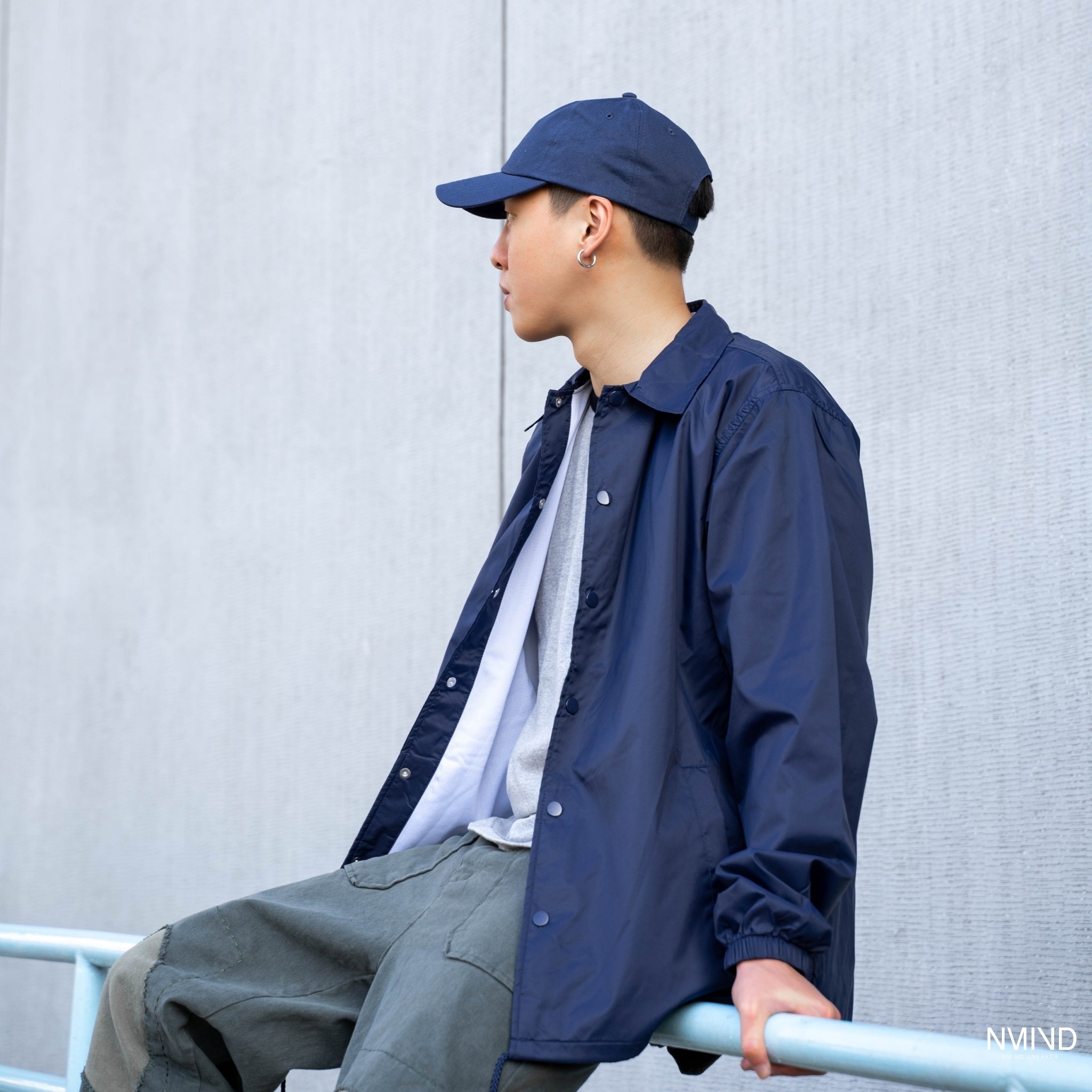 United Athle UA 尼龍教練外套 深藍 (3705901-086)