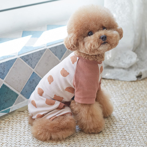 DearMyMom  寶寶熊連身褲 (粉紅)