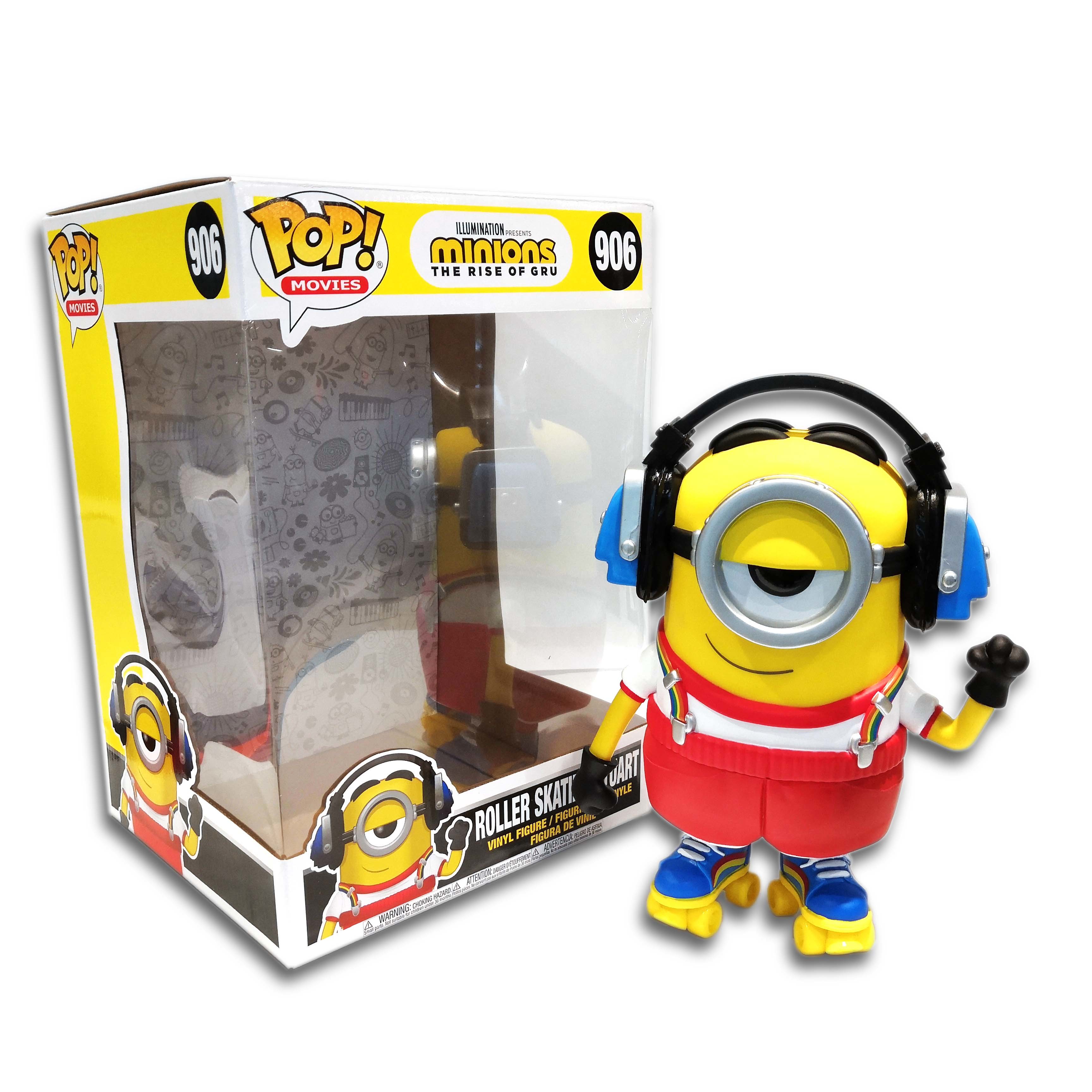 FUNKO POP<迷你兵團2>Roller Skating Stuart10吋-NO.906