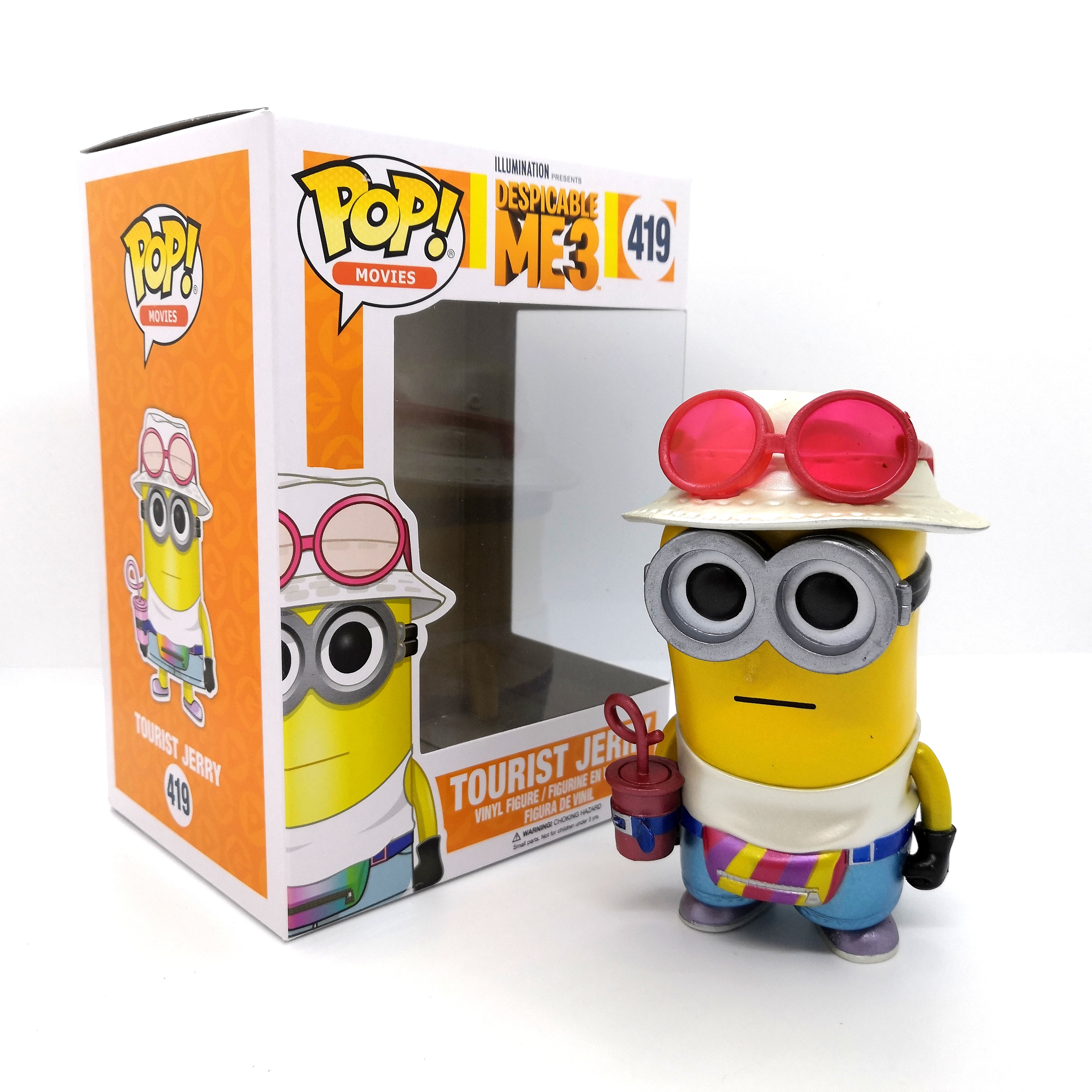 FUNKO POP<壞蛋獎門人3>旅行JERRY(金屬)-NO.419