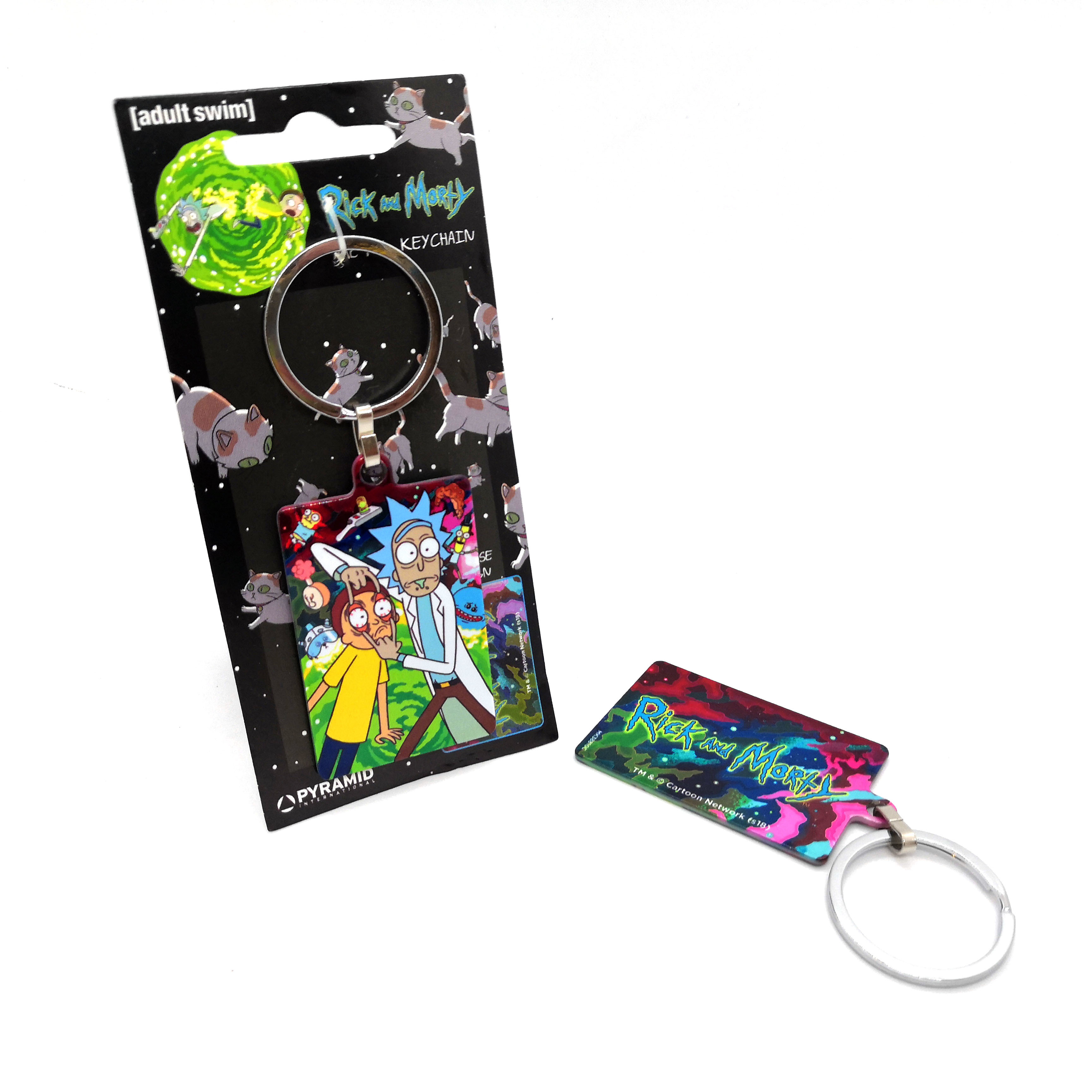 <Rick and Morty>瑞克與莫蒂金屬鎖匙扣