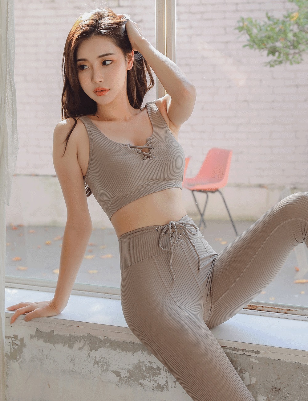 CONCHWEAR - Conch Eyelet Ribbed 運動上衣