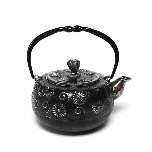 【金野和司】柚子唐菊 砂鐵急須 0.6L