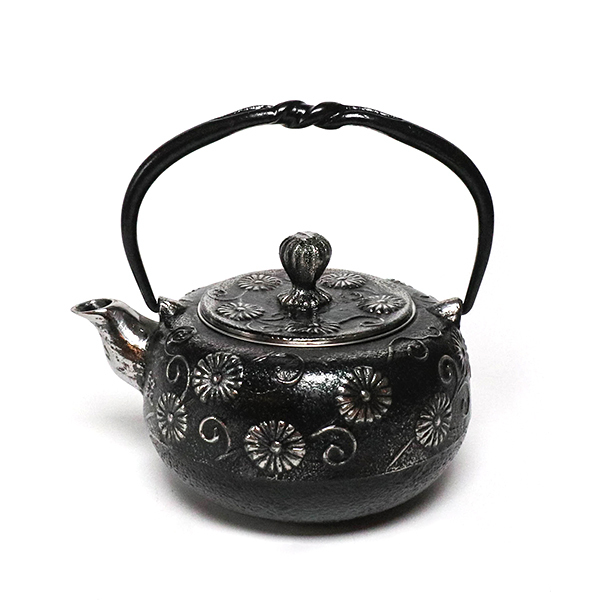 【金野和司】柚子唐菊 砂鐵急須 0.6L