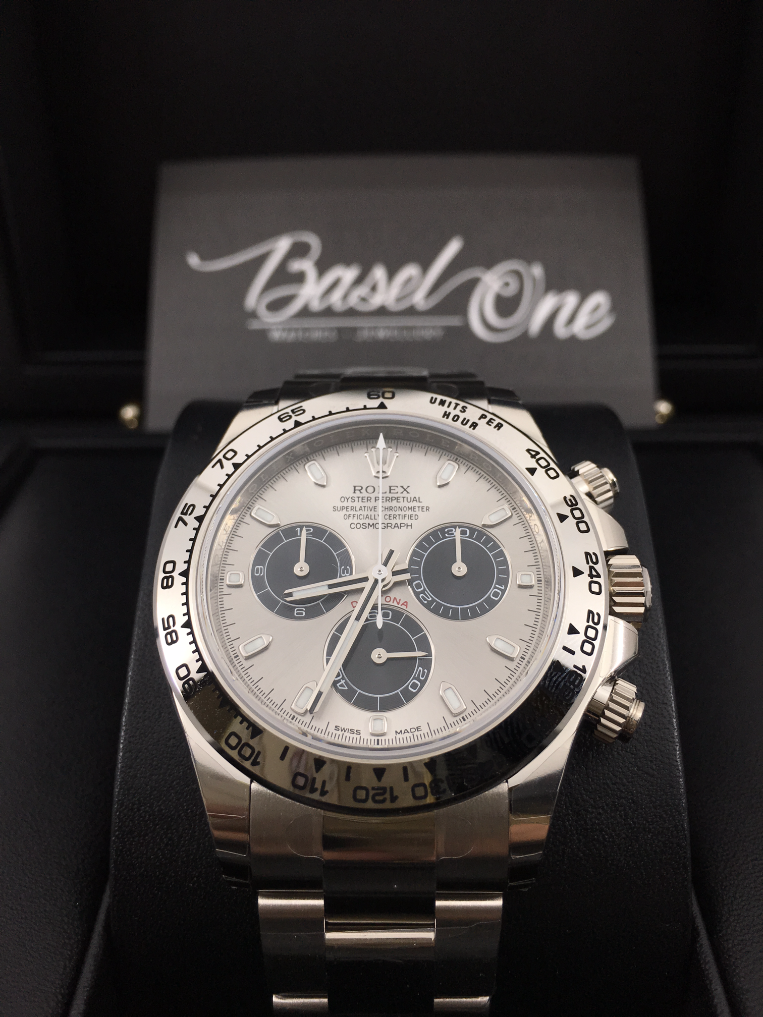 DISCONTINUED BRAND NEW ROLEX 116509 OYSTER PERPETUAL COSMOGRAPH DAYTONA WHITE GOLD SILVER GREY DIAL 40mm