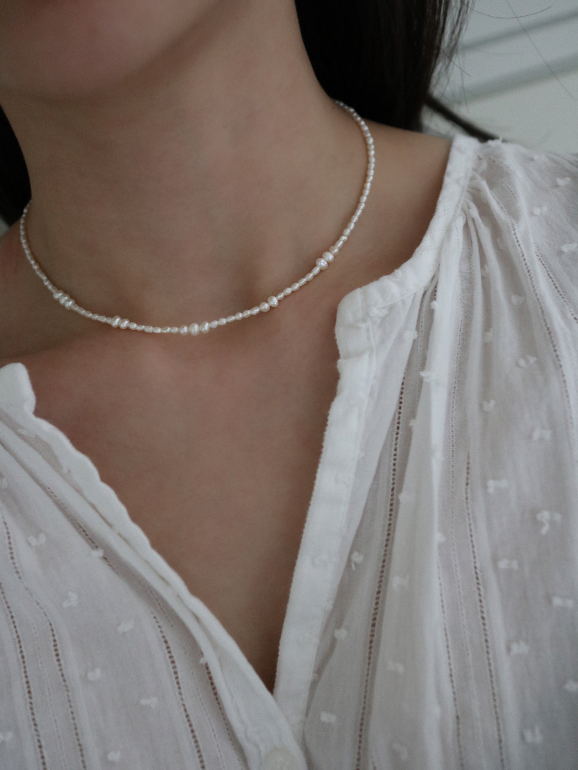 SANI Pearls Necklace｜18K極小珍珠項鍊