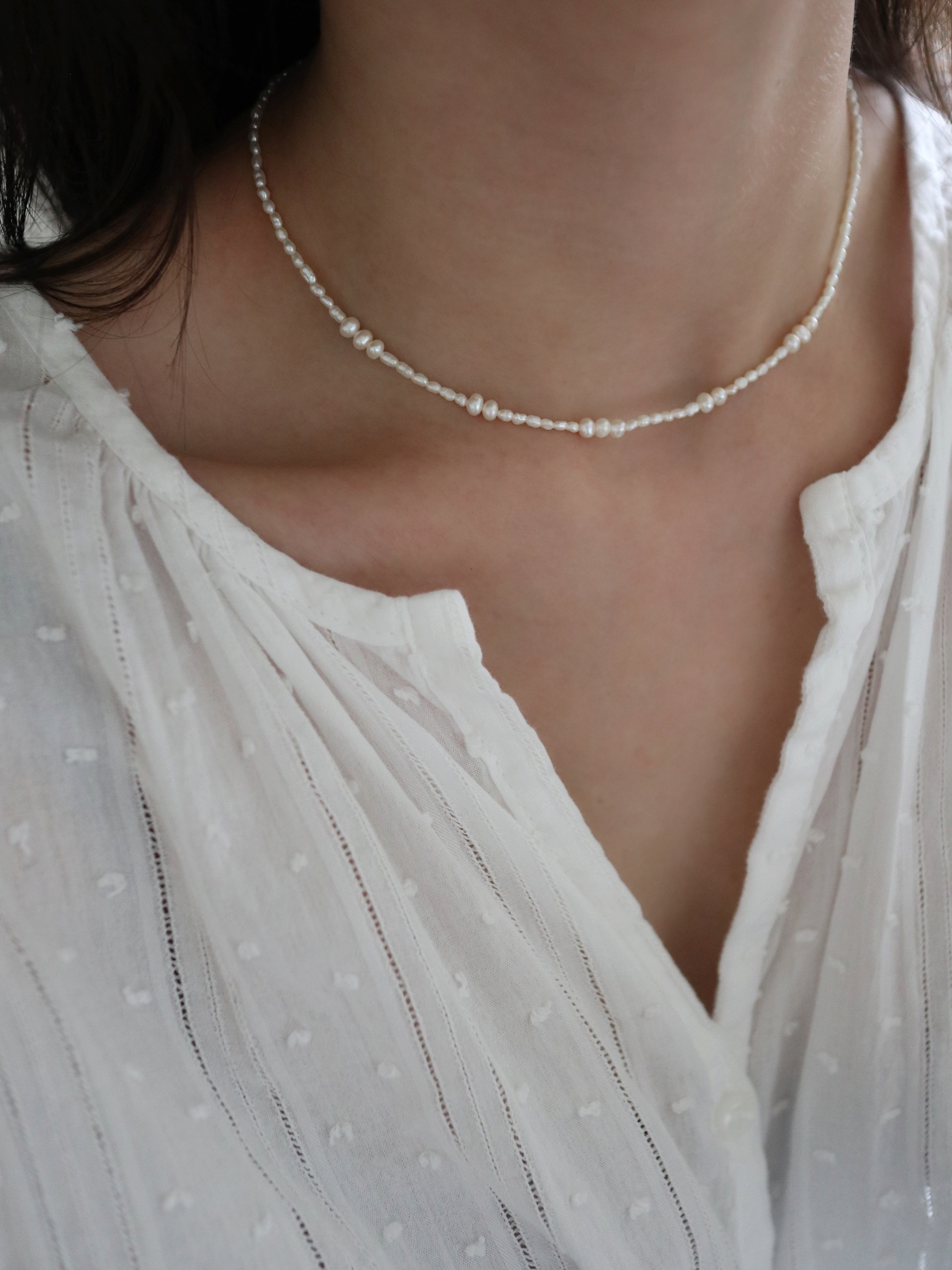 SANI Pearls Necklace｜18K極小珍珠項鍊