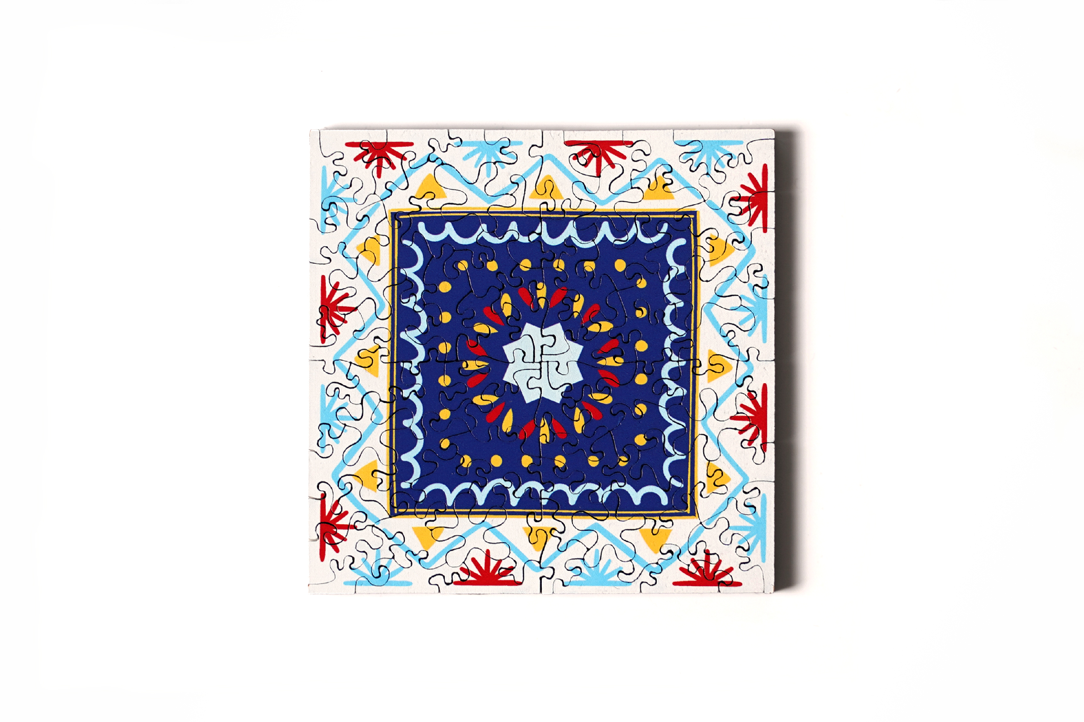 花磚木質拼圖-C款