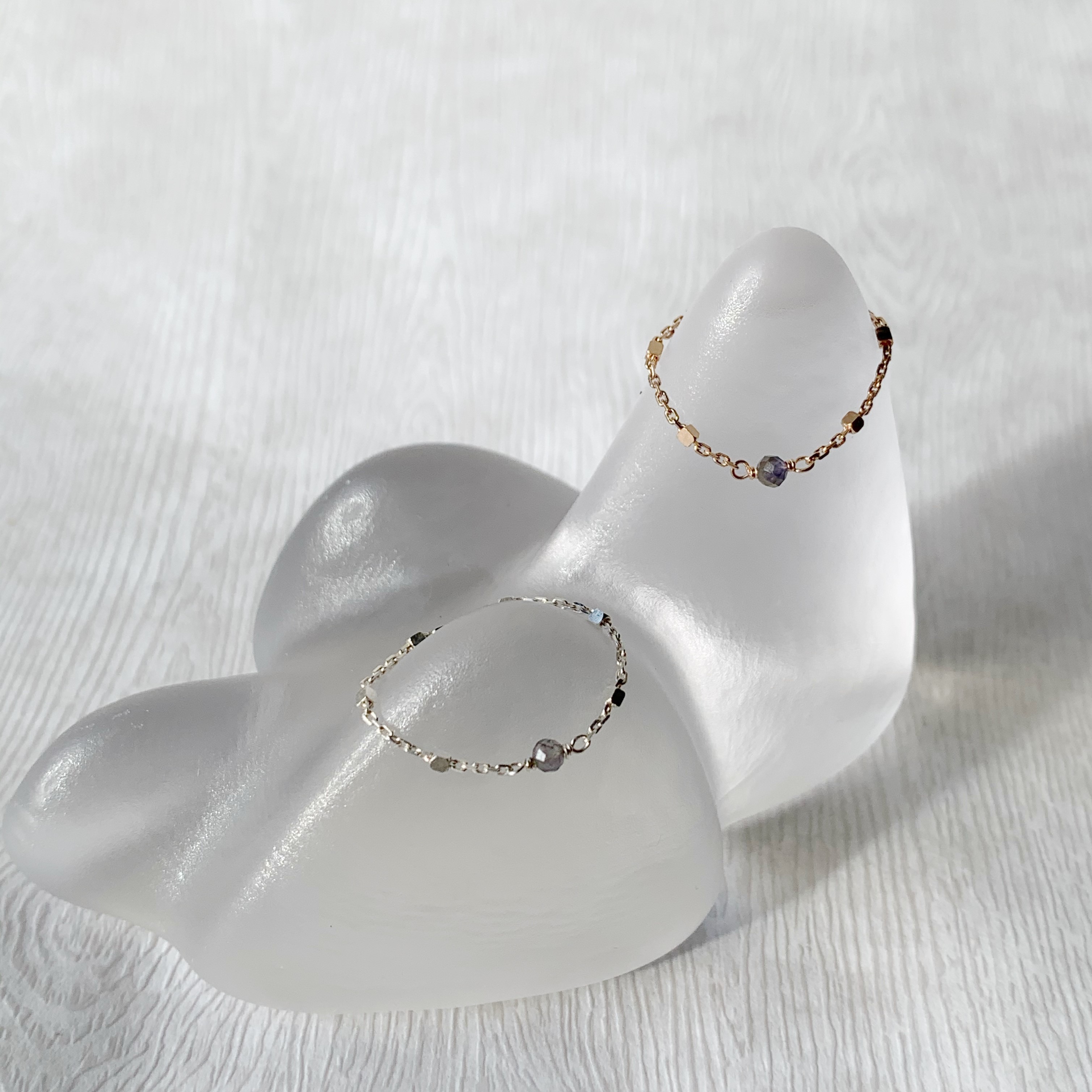 堇青小方塊鏈戒