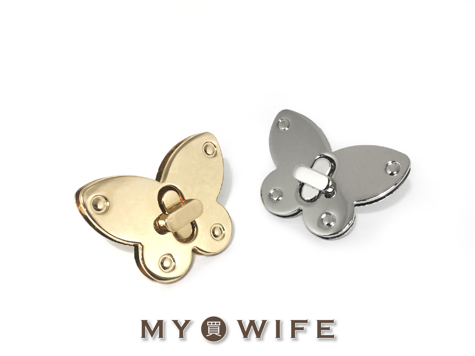 52*36mm蝴蝶轉鎖扣_3色【YR-19003】