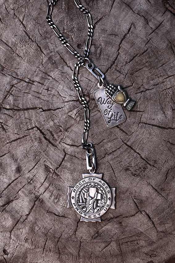 純銀生活態度頸鏈套裝