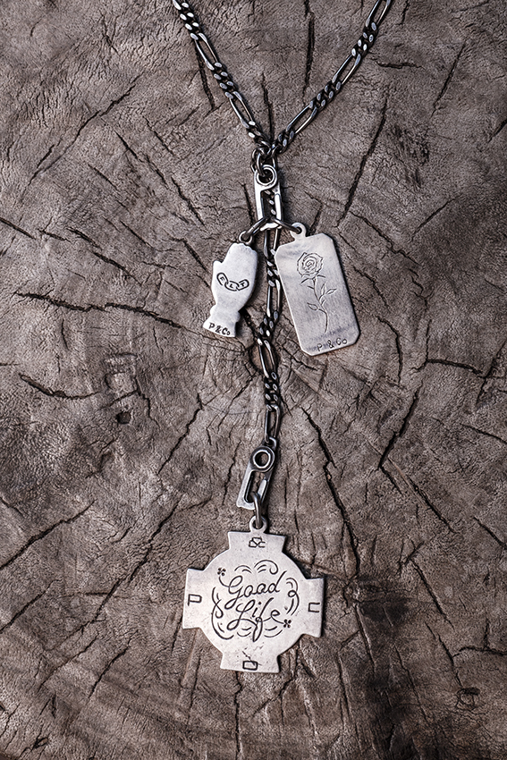 純銀生活態度頸鏈套裝