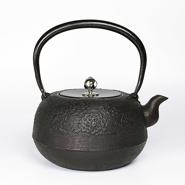 【佐藤勝芳】棗型 糸目櫻 鐵壺1.6L