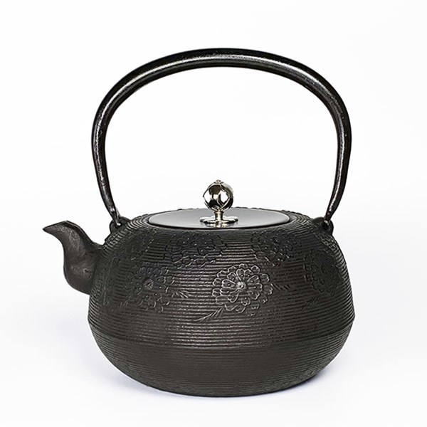 【佐藤勝芳】棗型 糸目櫻 鐵壺1.6L