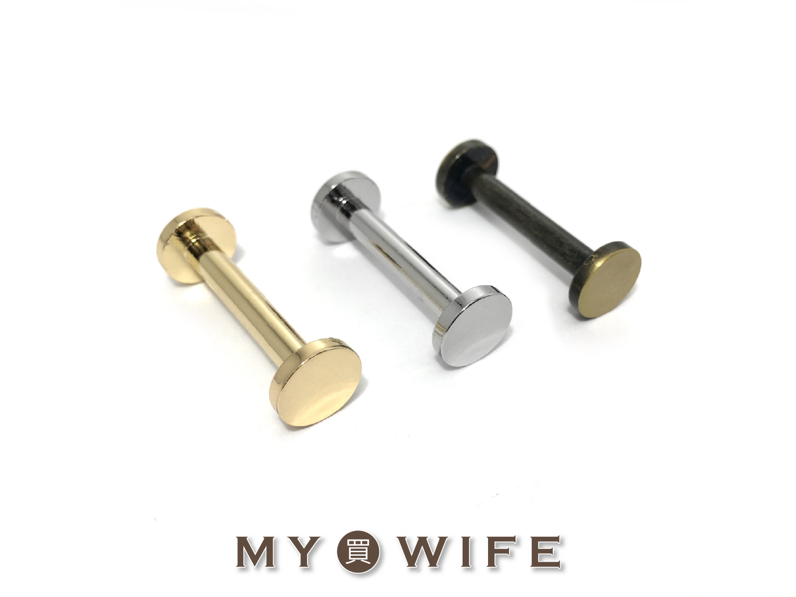 10x25mm皮件螺絲_細螺腳/螺絲_3色【HT-DT185】