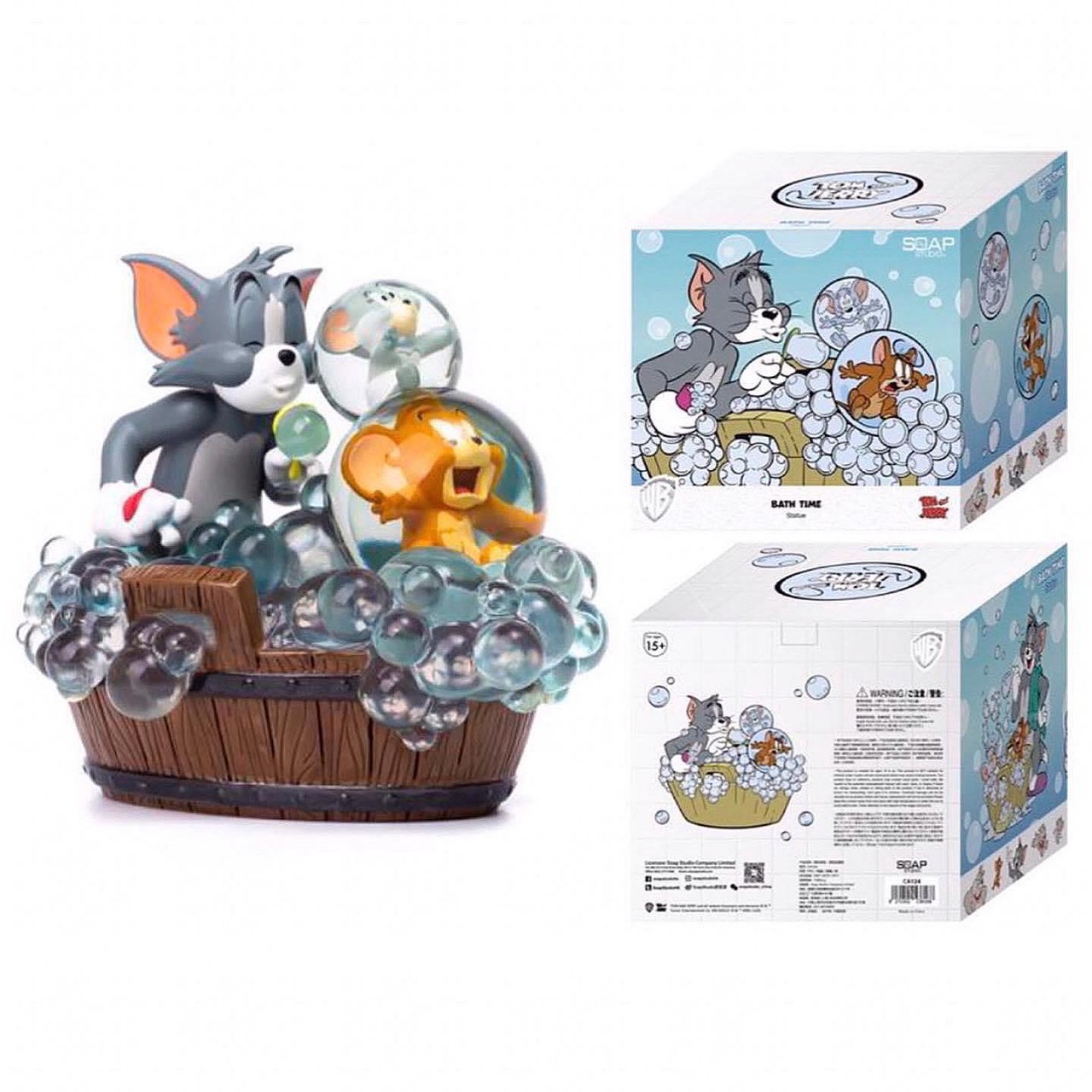 SOAP STUDIO Tom and Jerry Bath Time Statue 🛁湯姆貓與傑利鼠 泡泡浴塑像公仔🛁