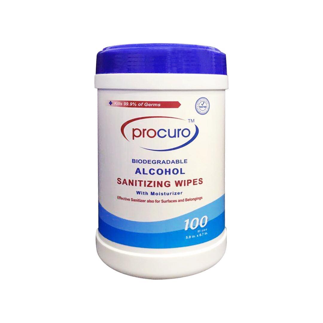 保康樂 可降解環保酒精消毒濕巾 (桶裝 100片) #4399