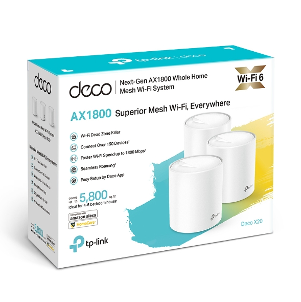 米特3C數位–TP-LINK Deco X20 AX1800 完整家庭Mesh Wi-Fi系統