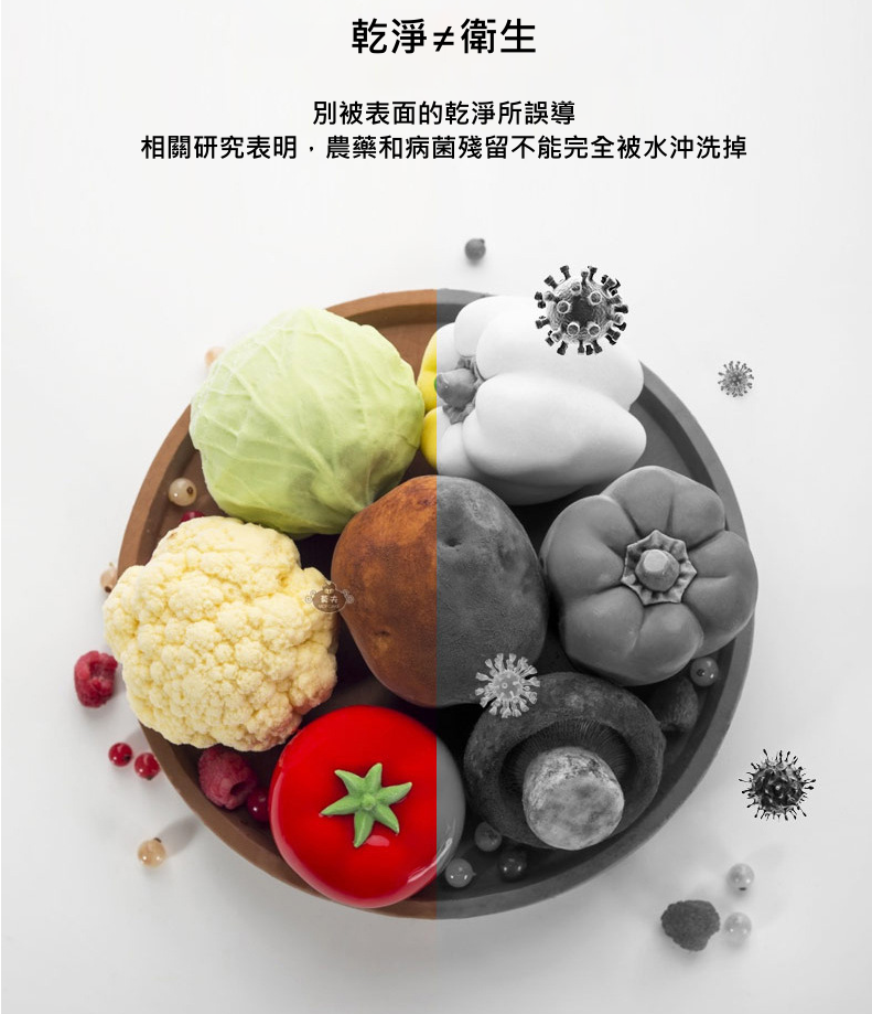 TANOTS智能無線蔬果除農藥殺菌淨化器