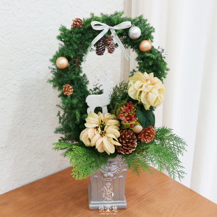 圓融平安 I 聖誕節盆花  XM200311