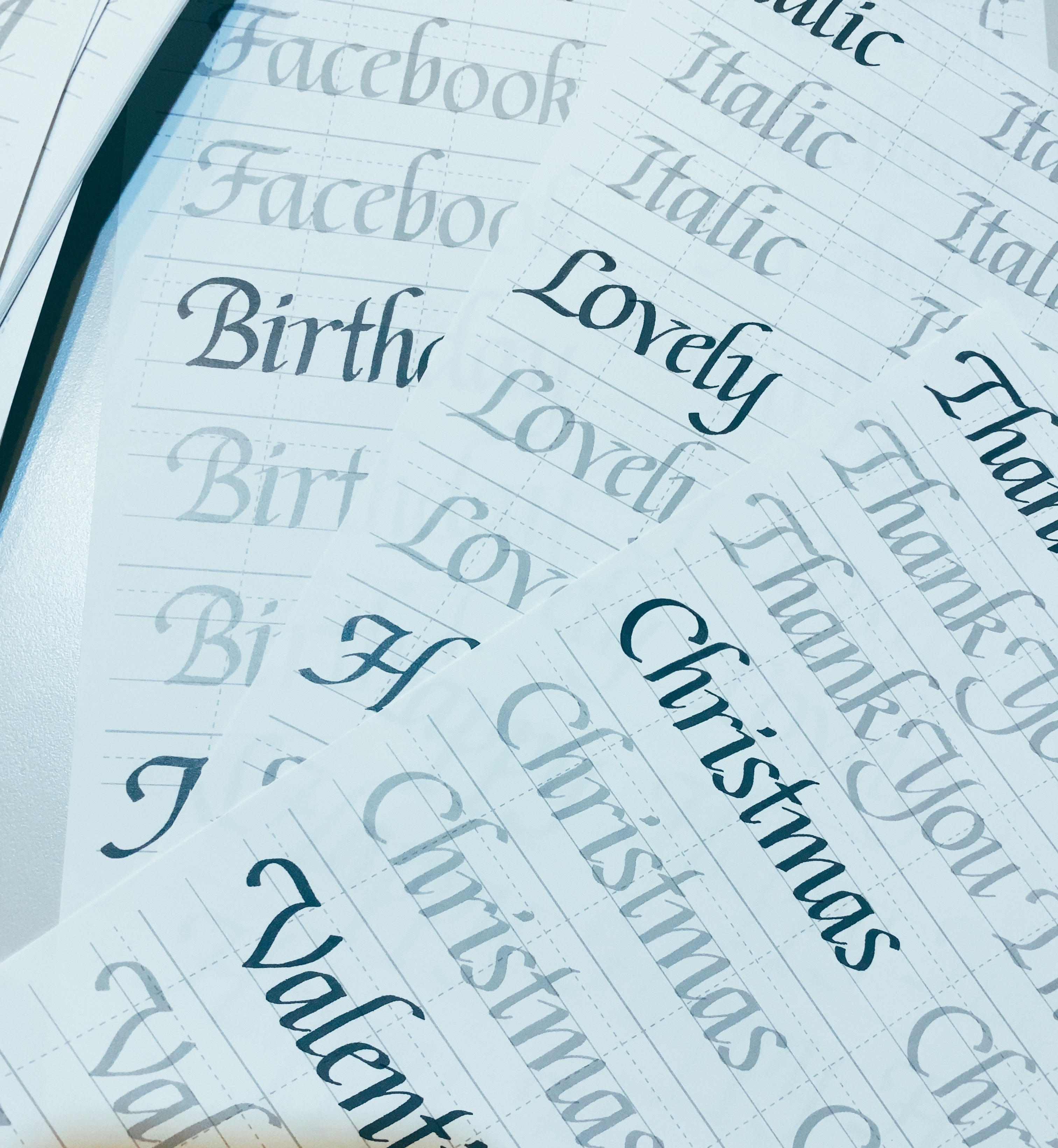 義大利體 Italic 英文書法字帖｜筆尖溫度