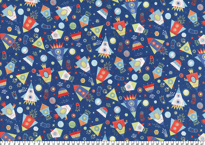 進口棉布R201101-105(一尺)小火箭