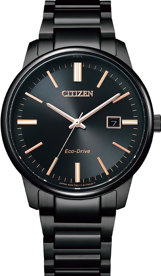 萬年鐘錶 - Citizen 星辰錶   光動能系列  全黑不鏽鋼男錶  BM7527-89E   錶徑39MM
