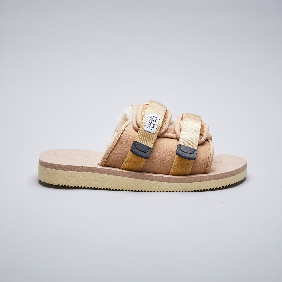 [出清商品售出無退換] SUICOKE MOTO-M2ab OG-056M2AB-BE 沙色 毛絨 保暖 抗菌內裡 魔鬼氈 拖鞋【SK21056M2ABBE】