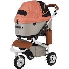 日本AirBuggy Dome3 Large 高級寵物手推車 20kg - 粉橘 Carrot