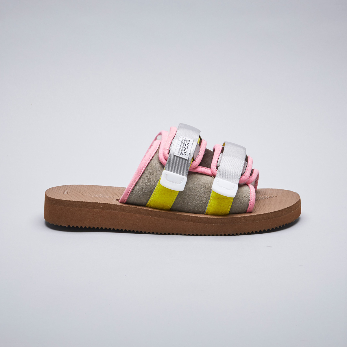 [出清商品售出無退換] SUICOKE MOTO-Mab OG-056MAB-BG 棕灰 毛絨 保暖 抗菌鞋床 魔鬼氈 拖鞋【SK20056MABBG】