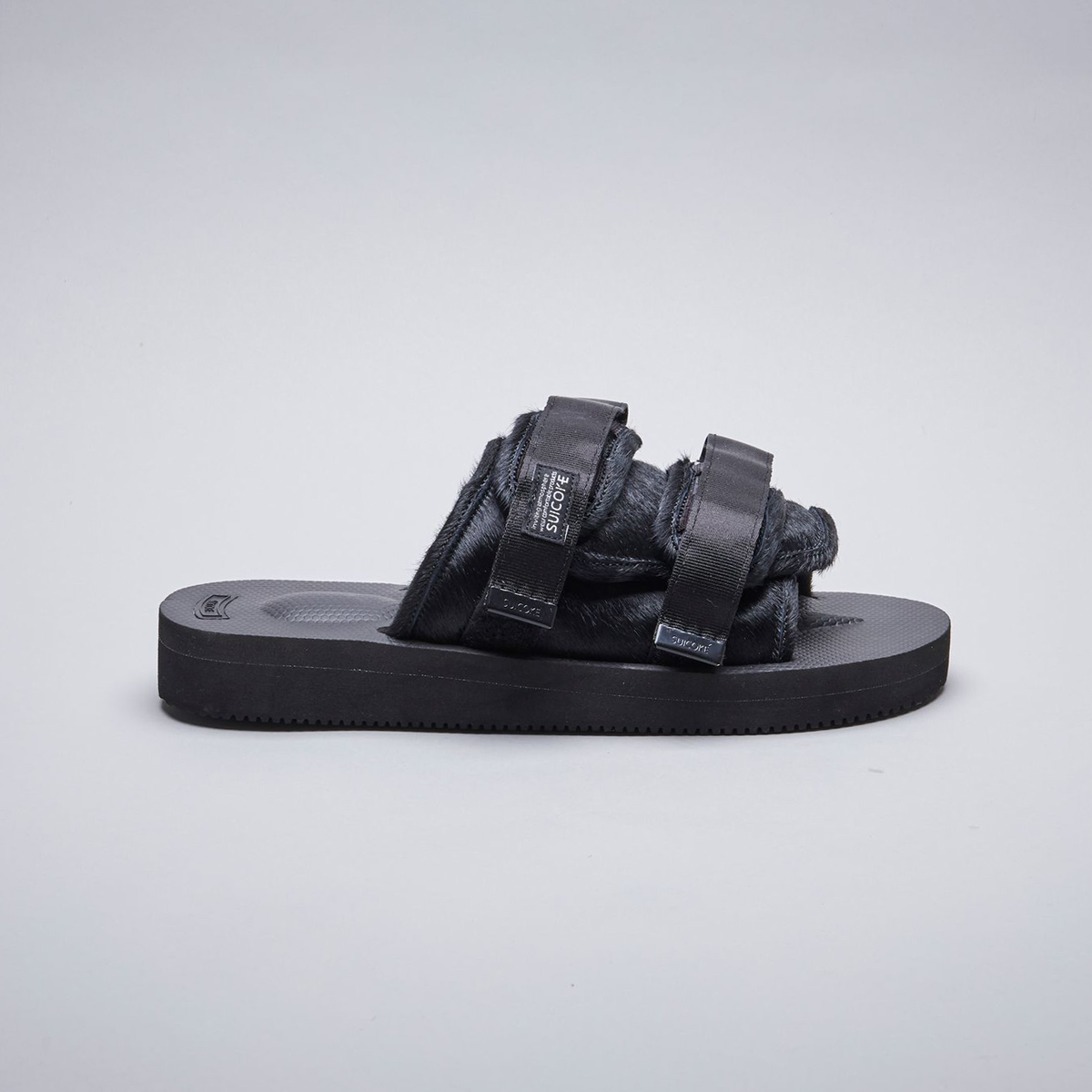 [出清商品售出無退換] SUICOKE MOTO-VHL OG-056VHL-BK 黑色 毛絨 黃金大底 魔鬼氈 拖鞋【SK21056VHLBK】