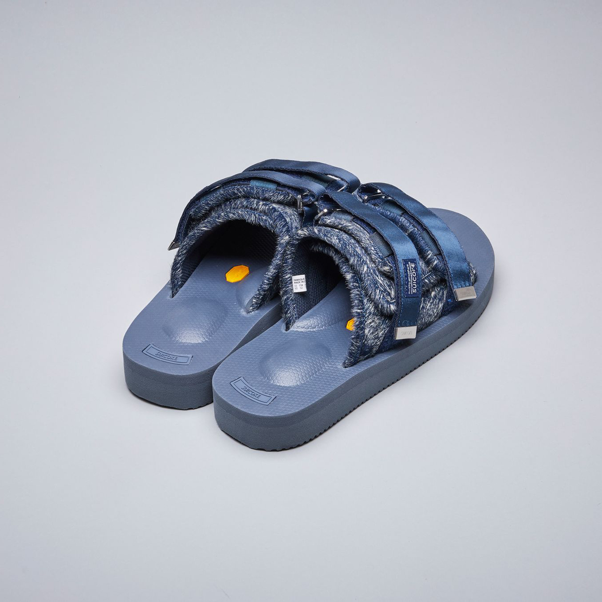 [出清商品售出無退換] SUICOKE MOTO-VHL OG-056VHL-NY 海軍藍 毛絨 黃金大底 魔鬼氈 拖鞋【SK20056VHLNY】