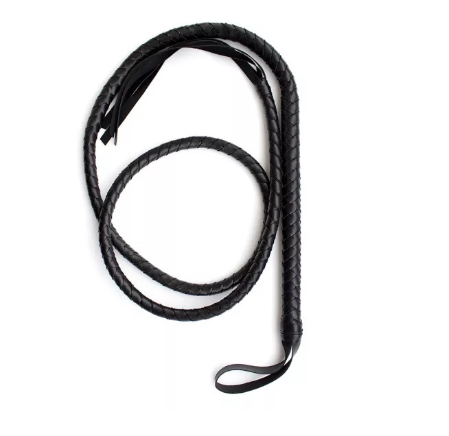 超長款蛇紋調教皮鞭 (190cm)