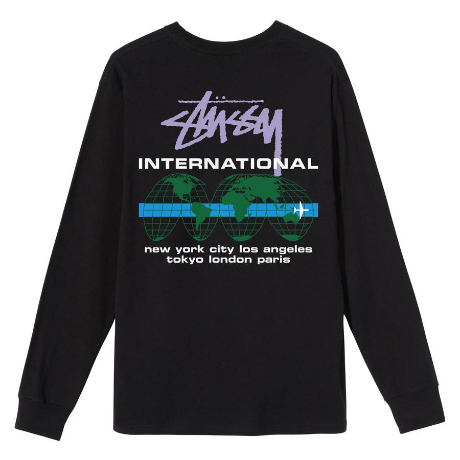 [現貨]  Stussy Long Sleeve International Tee "Black"