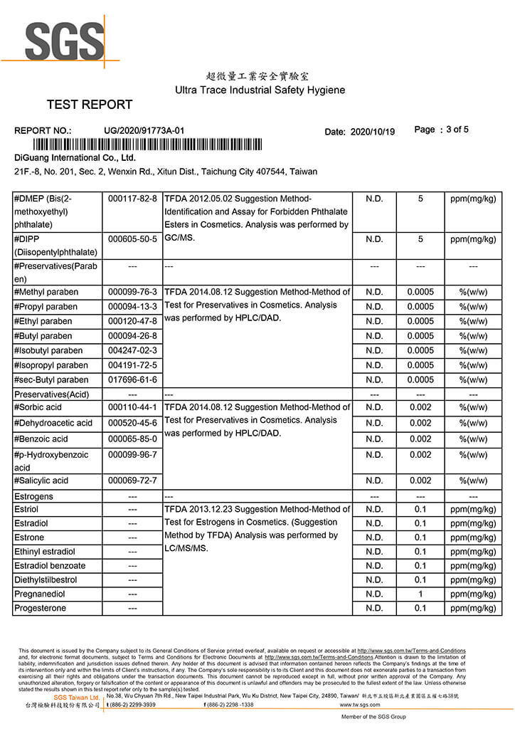 Travel Pack-Toner SGS Test Report p3-4