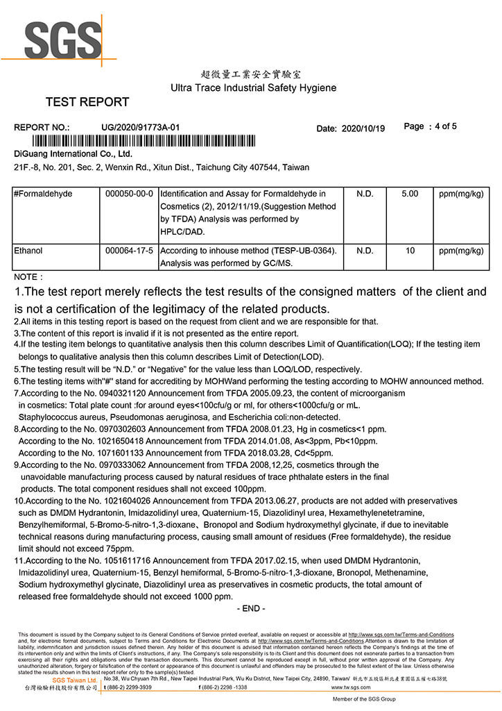 Travel Pack-Toner SGS Test Report p4-4