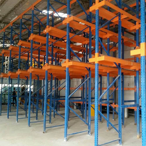 倉儲設備 : 駛入式棧板物料架+烤漆載重樑(重量型棧板鋼架)