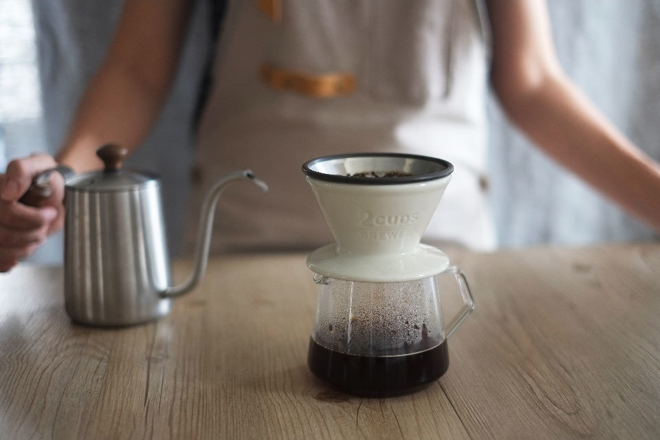 KINTO SLOW COFFEE STYLE SCS 咖啡下壺 + 陶瓷濾杯+金屬濾網（1-2人份）