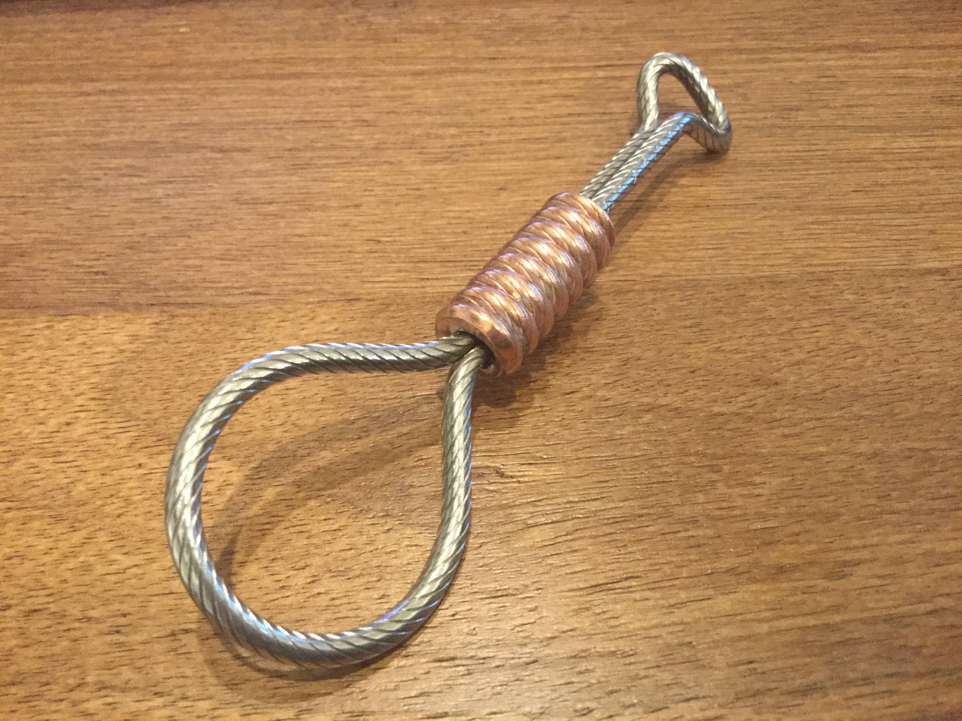 JEFF DECKER 紅銅鑰匙圈【螺紋】