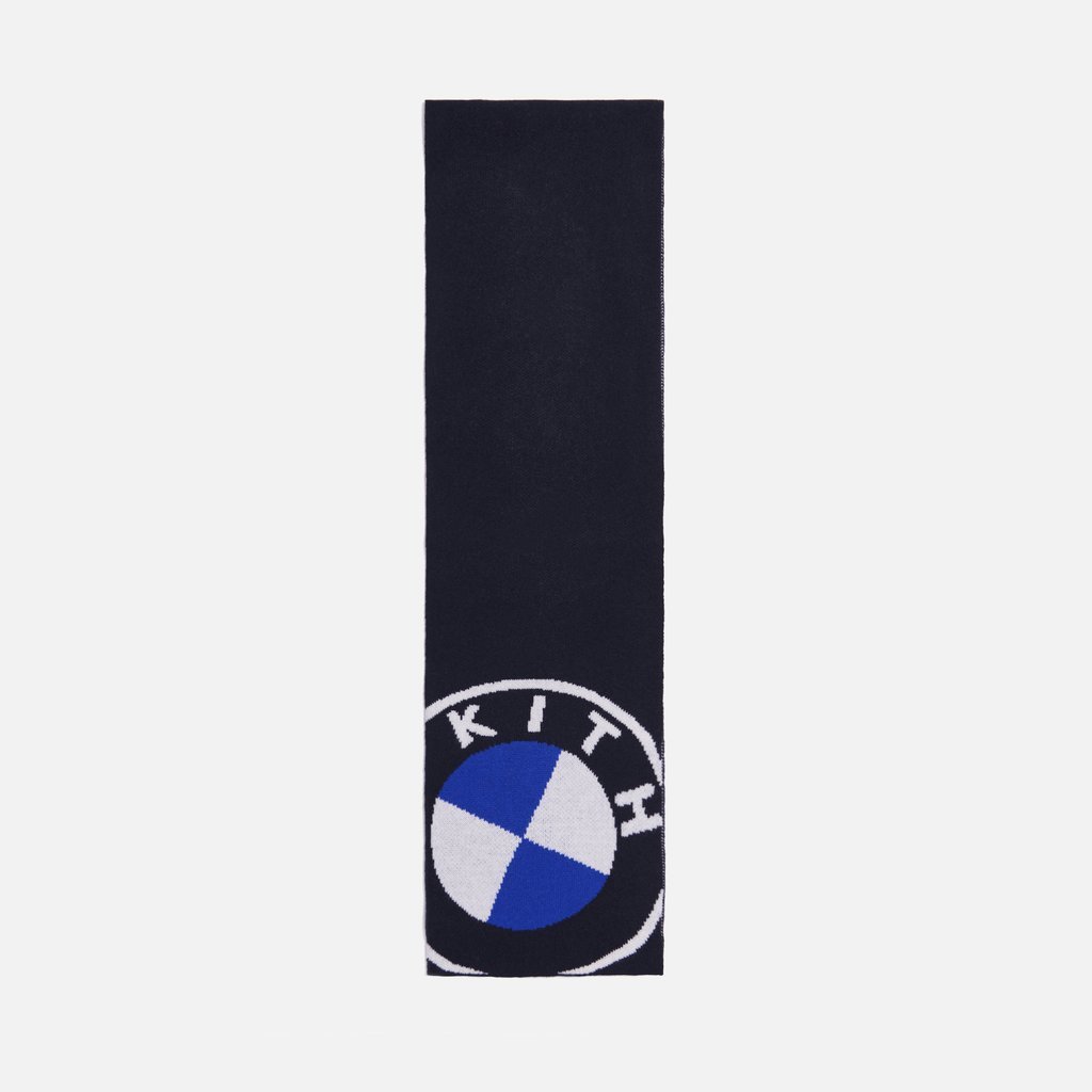 KITH X BMW ROUNDEL KNIT SCARF-BLACK KH9501-100 毛毯 圍巾
