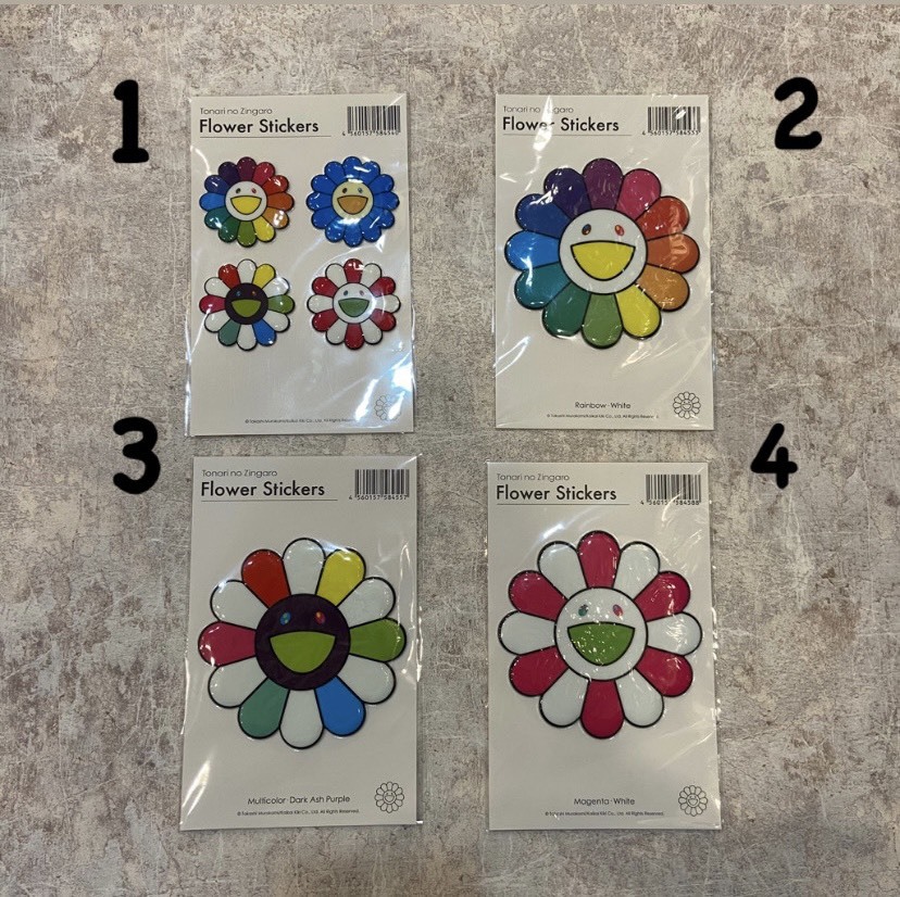 Kaikai Kiki FLOWERS 村上隆 立體 LOGO 小花 貼紙