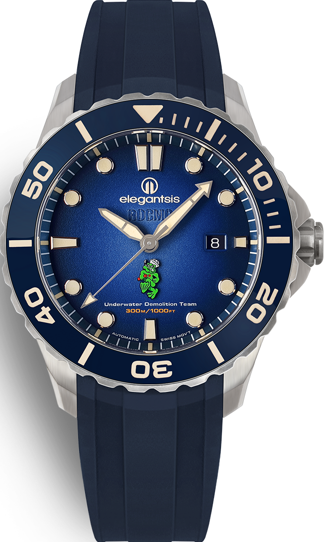 萬年鐘錶 - elegantsis 愛樂時  鈦金屬海軍陸戰隊特種限量男錶  水中爆破   ELJX65AS-ROCMC-UDT  錶徑44MM