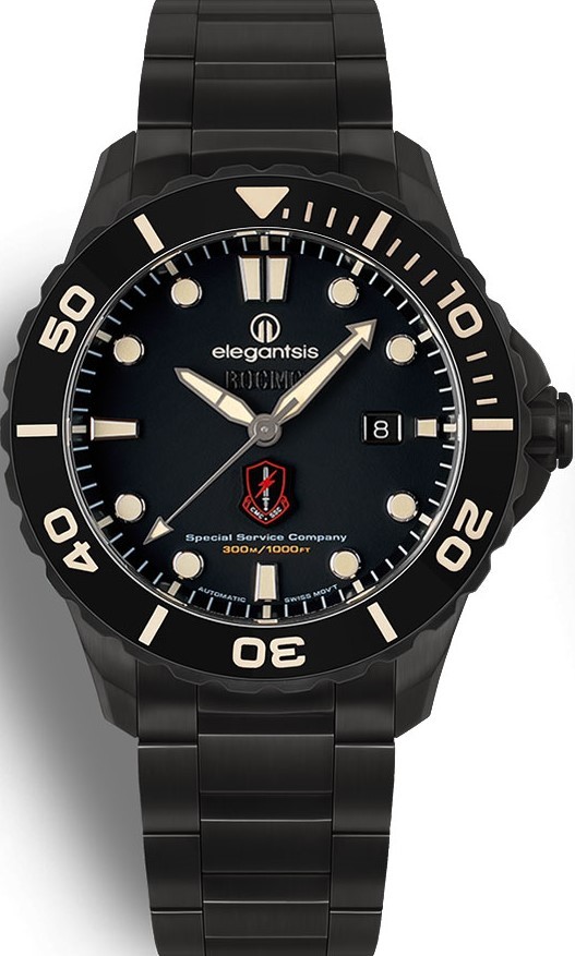 萬年鐘錶 - elegantsis 愛樂時  鈦金屬海軍陸戰隊特種限量男錶  海軍陸戰隊特勤隊  ELJX65AS-ROCMC SSC 錶徑44MM