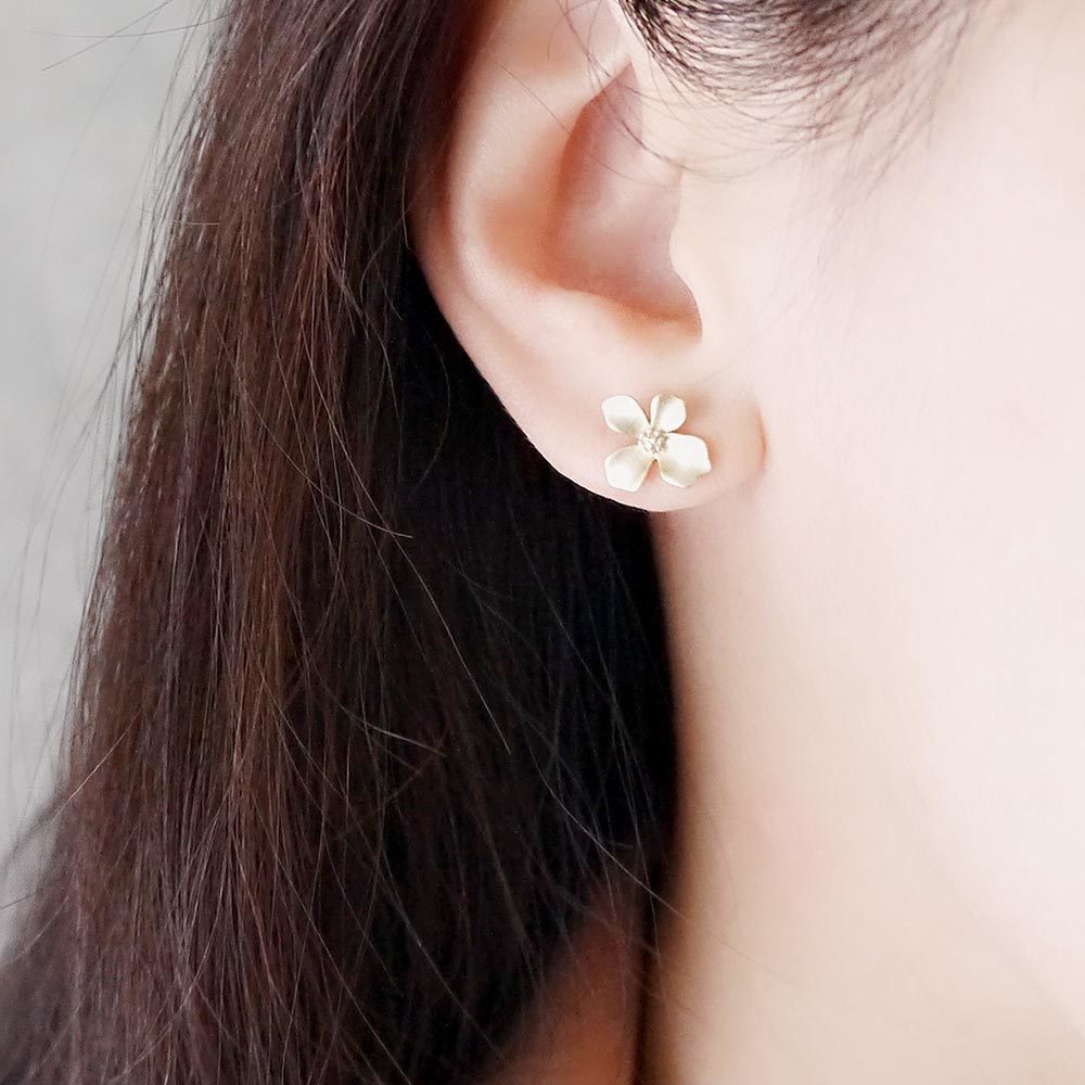 記憶裡的梔子花純銀耳環/SE542