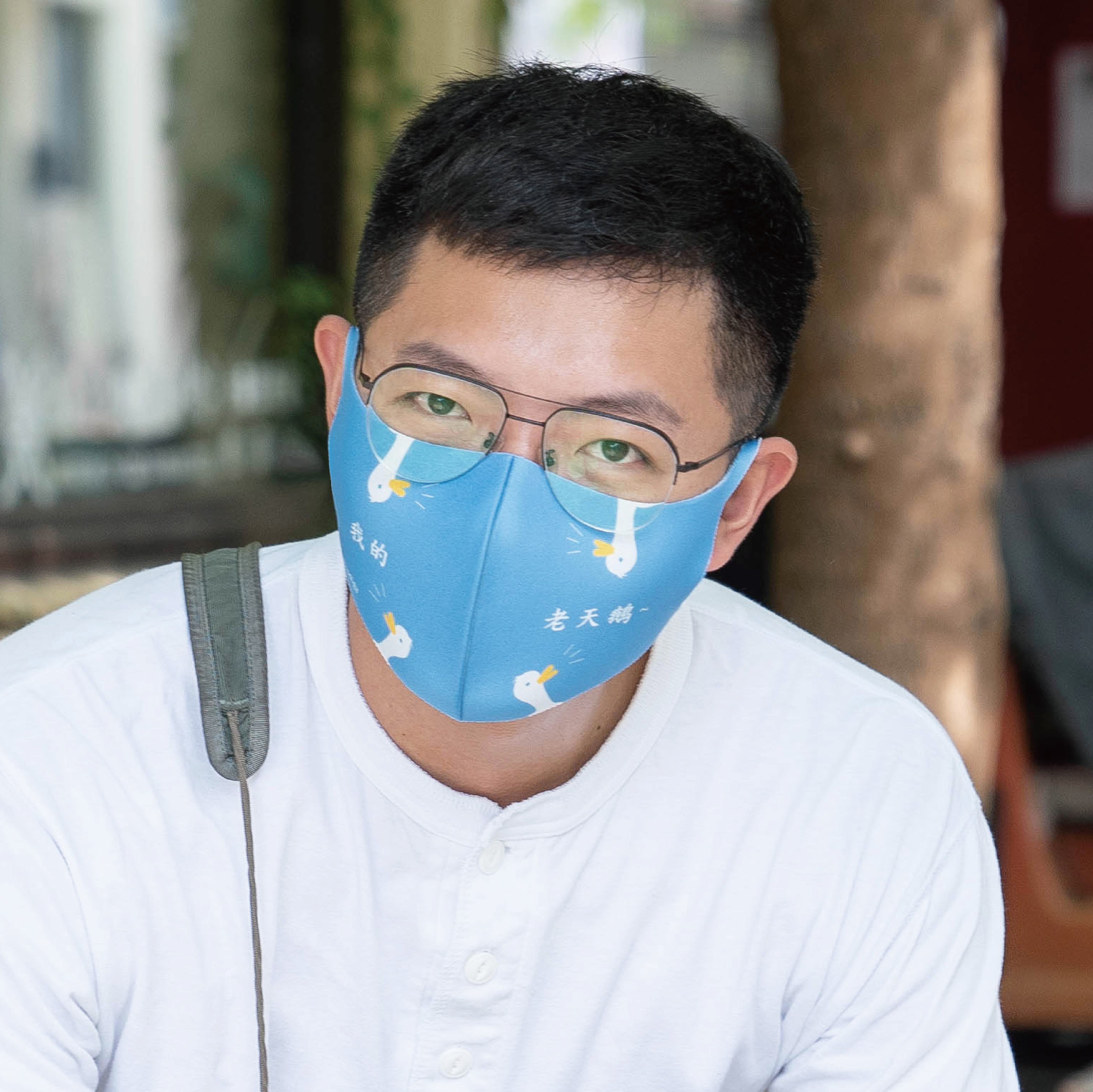 ｜潛水藍老天鵝｜舒適美-3D立體透氣抗菌口罩