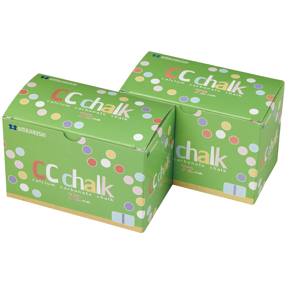 日本馬印 MCC501 無毒無塵炭酸鈣學校粉筆 (白色)